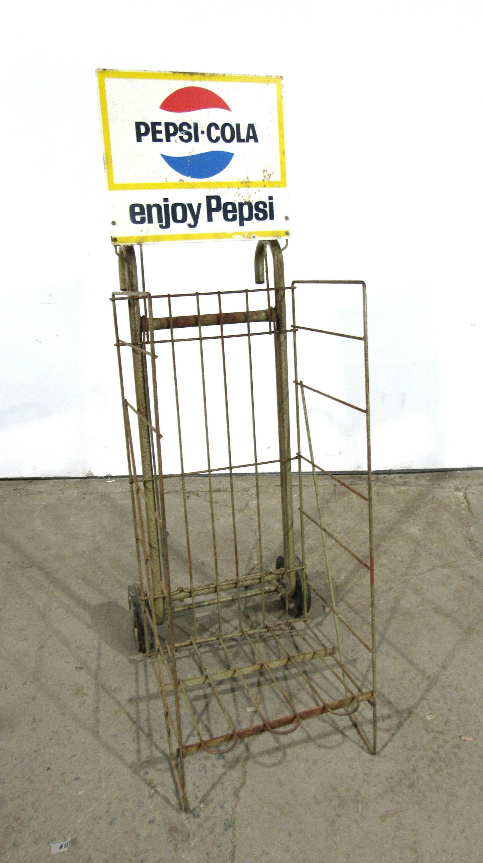 Pepsi Cola Enjoy Crate Bottle Cart (1 of 3)