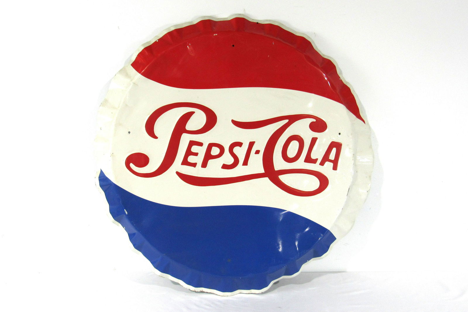 Pepsi Cola Bottle Cap Advertising Sign (1 of 3)