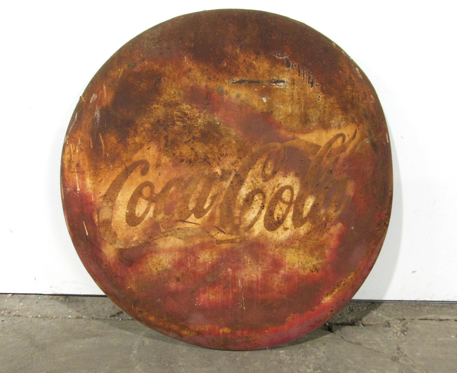 36" Coca Cola Button Advertising Sign (1 of 2)