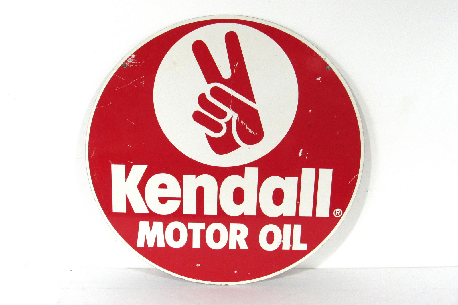 Kendall Motor Oil Double Sided Round Advertising Sign (1 of 3)