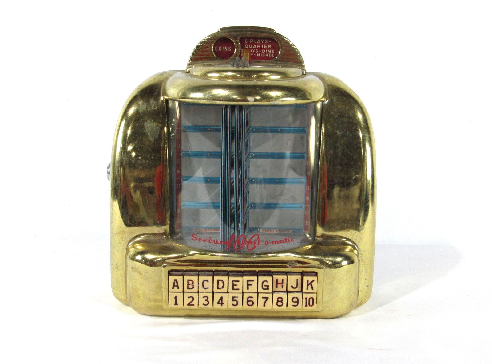 Seeburg 3W1 Plated Coin Operated Wallbox (1 of 3)