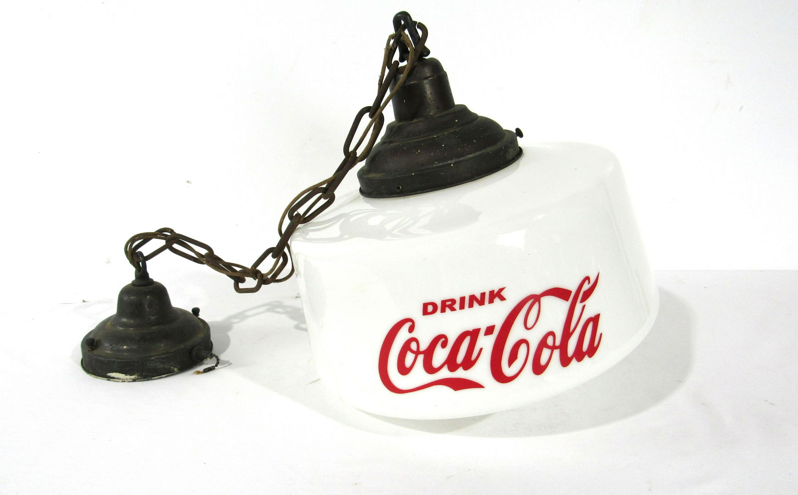 Coca Cola Milk Glass Ceiling Lamp (1 of 4)