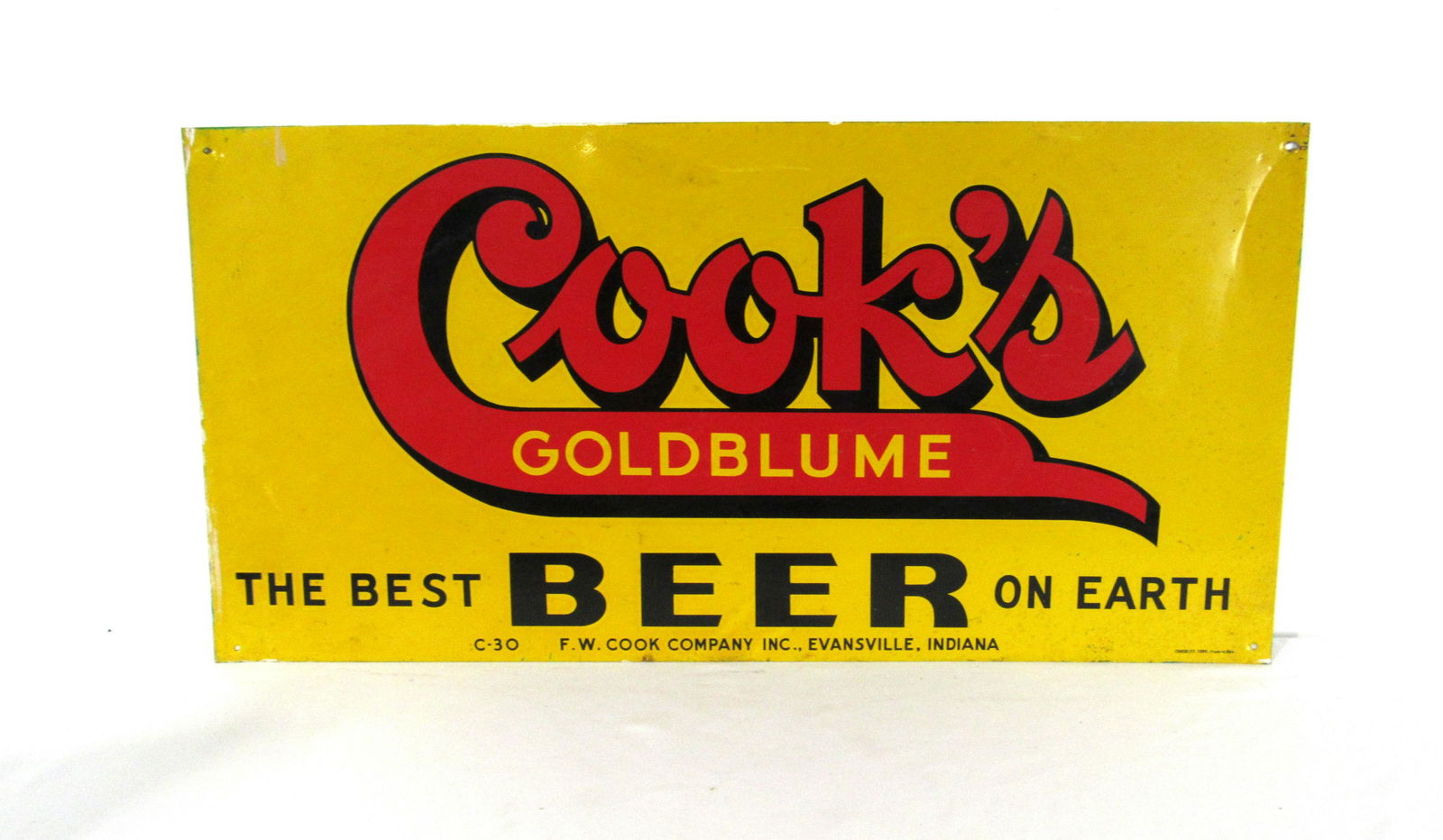 Cook's Gold Blume Double Sided Beer Advertising Sign (1 of 3)