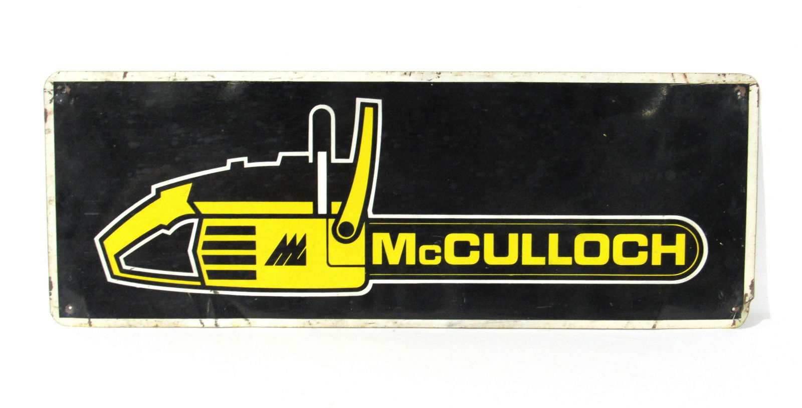 3 FT McCullogh Chain Saw Advertising Sign (1 of 2)