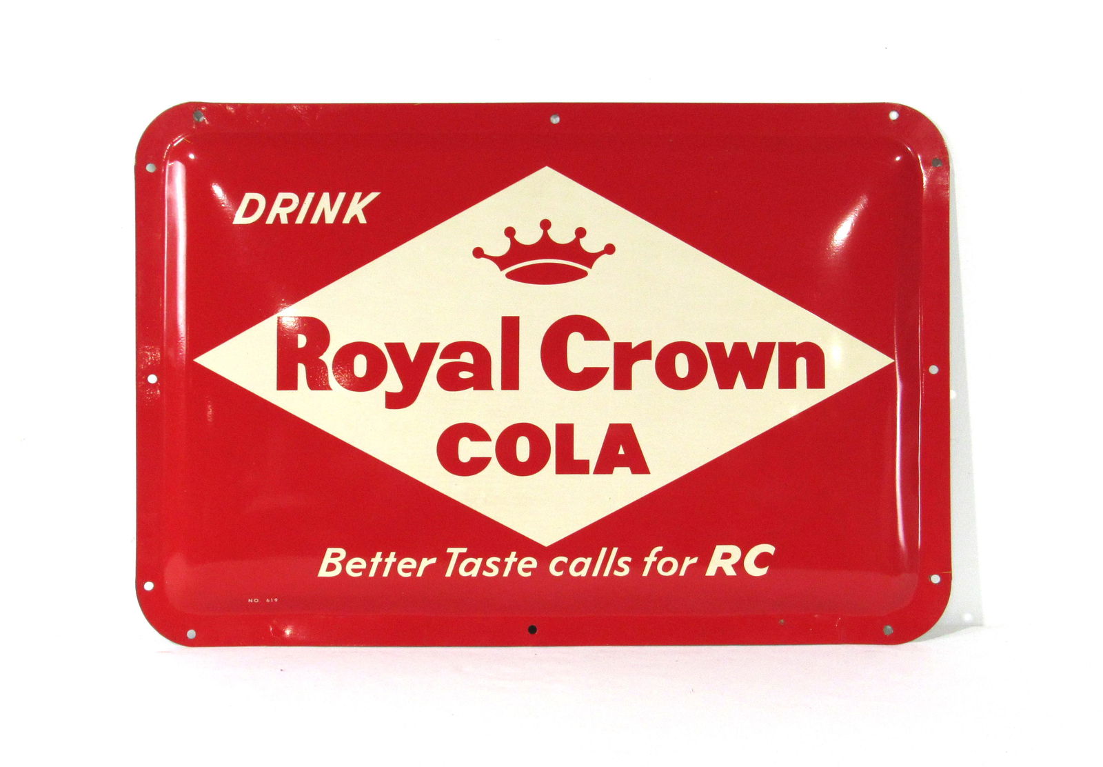 Early Royal Crown Cola Cooler Sign NOS (1 of 3)