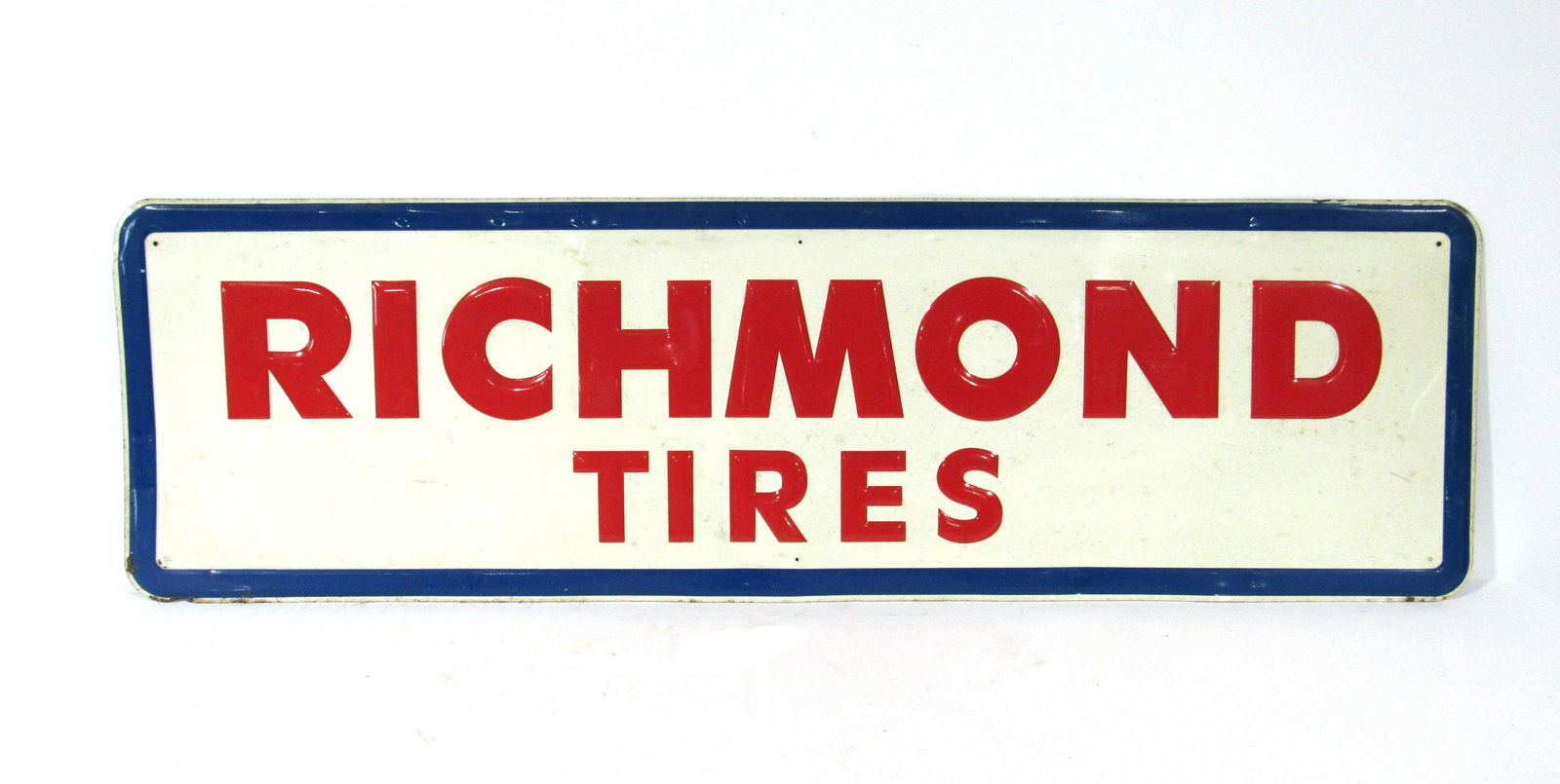 5 FT LONG Richmond Tires Embossed Advertising Sign (1 of 2)