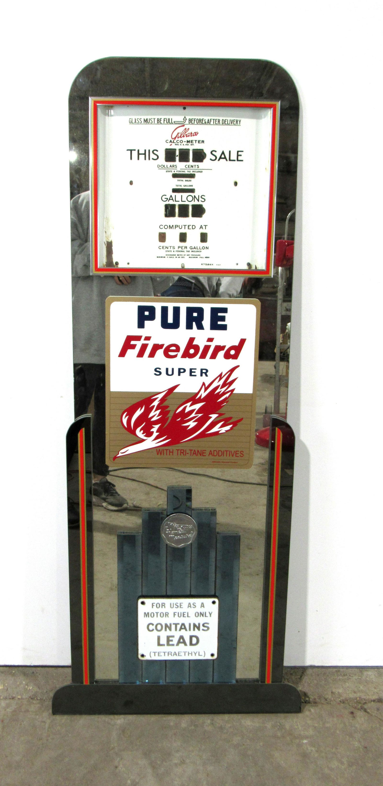 Mirrored Gas Pump Wall Art w/ Gilbarco and Wayne Parts (1 of 4)