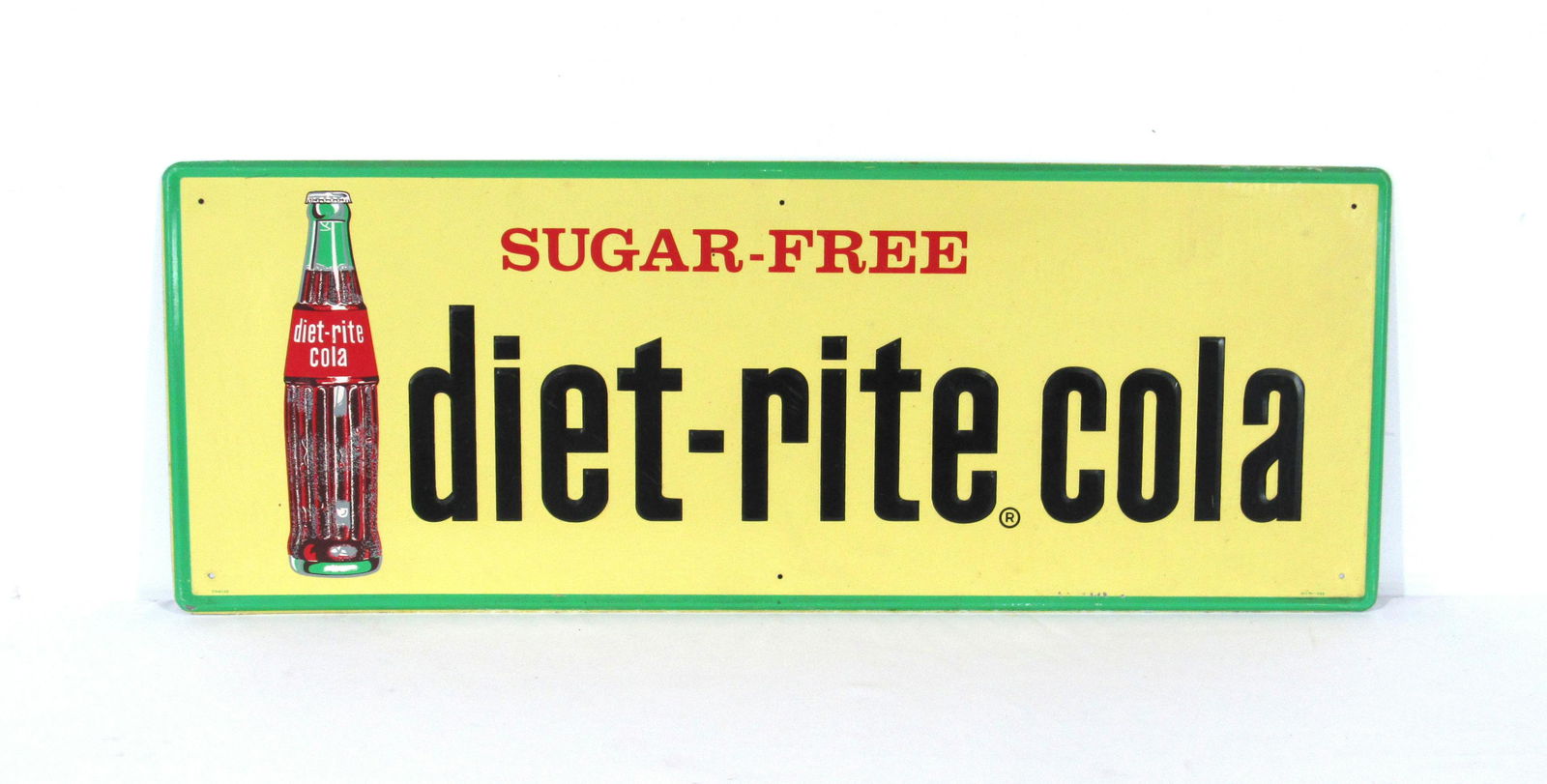 Diet-Rite Cola Embossed Painted Advertising Sign (1 of 3)