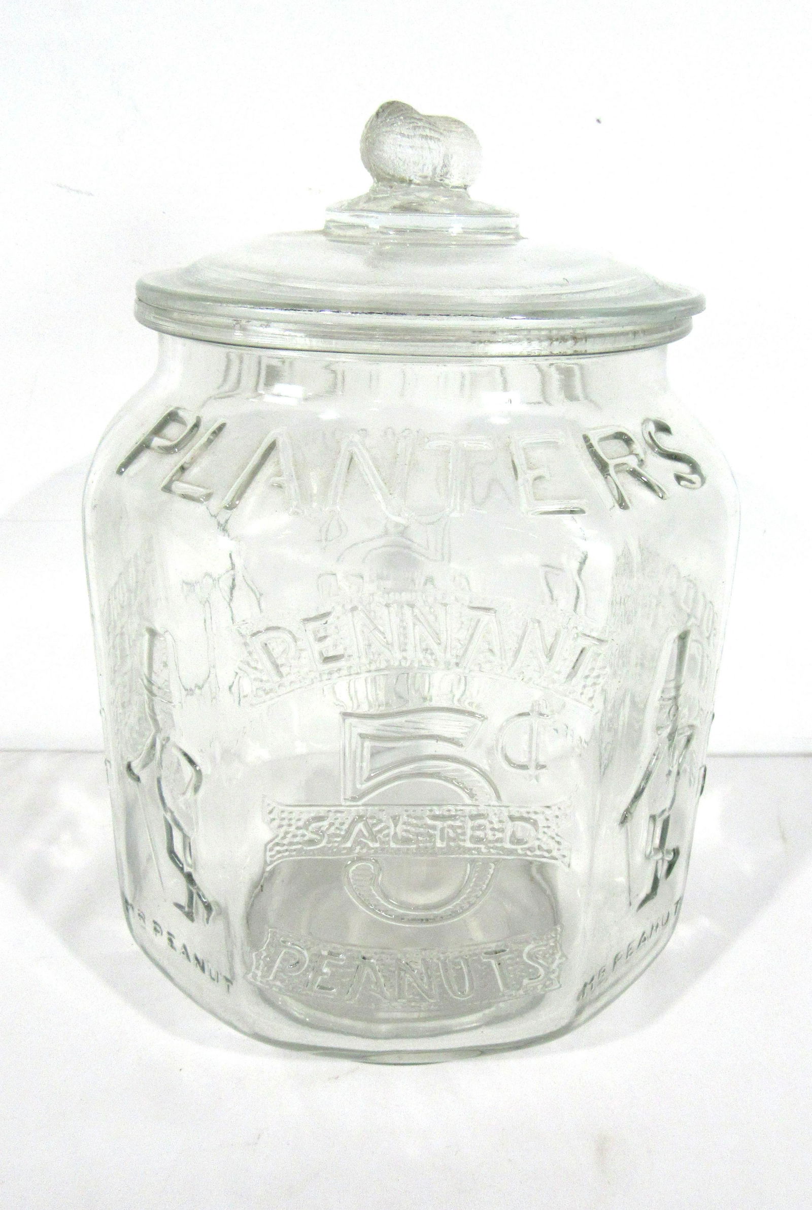 Mr. Peanut Planters Peanuts Advertising Glass Jar (1 of 5)