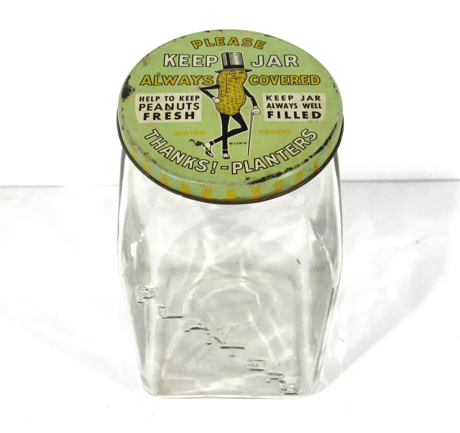 Slanted Mr. Peanuts Planters Jar (1 of 4)