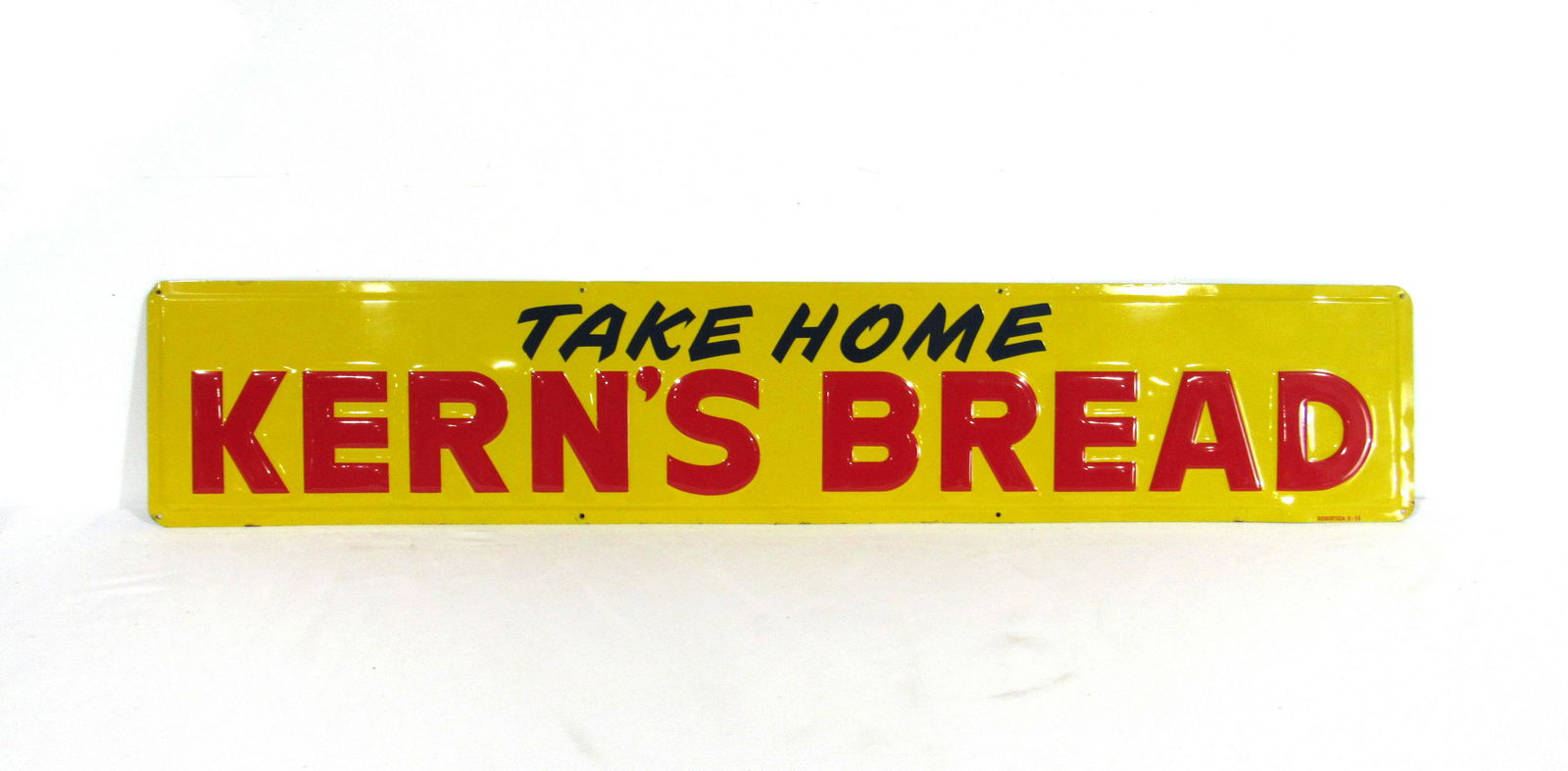 1959 Embossed Kern's Bread Advertising Sign (1 of 3)