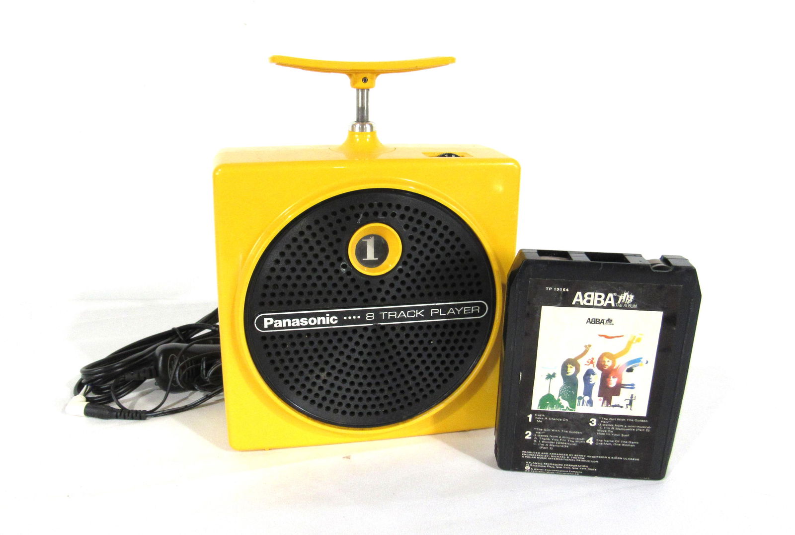 Yellow Panasonic "TNT Blaster" 8 Track Tape Player (1 of 4)