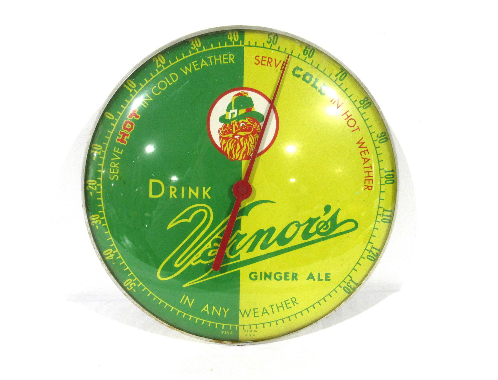 Drink Vermor's Ginger Ale Glass Face Thermometer (1 of 3)