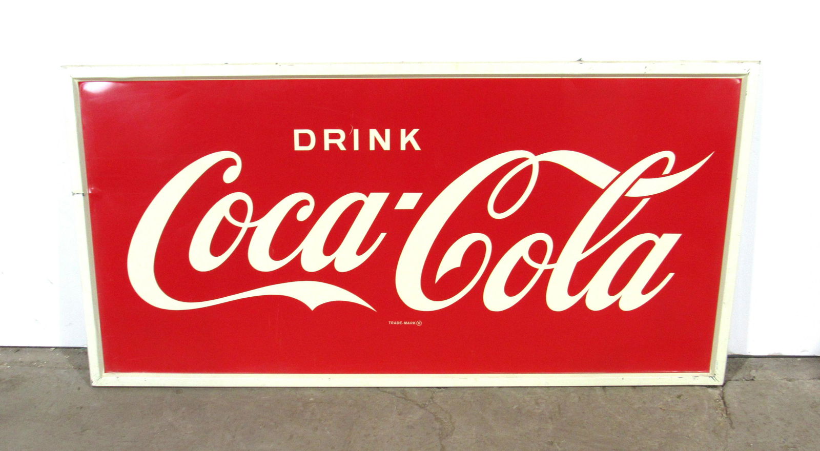 6FT LONG Drink Coca Cola Metal Advertising Sign (1 of 2)