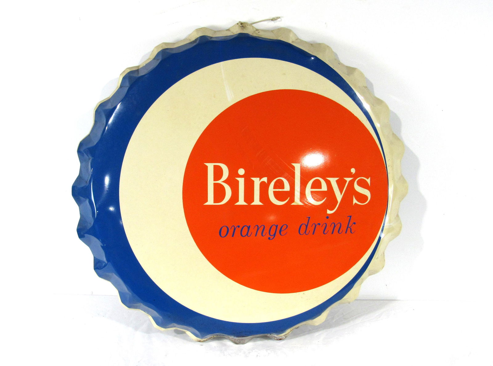 Bireley's Orange Drink Bottle Cap Advertising Sign (1 of 3)