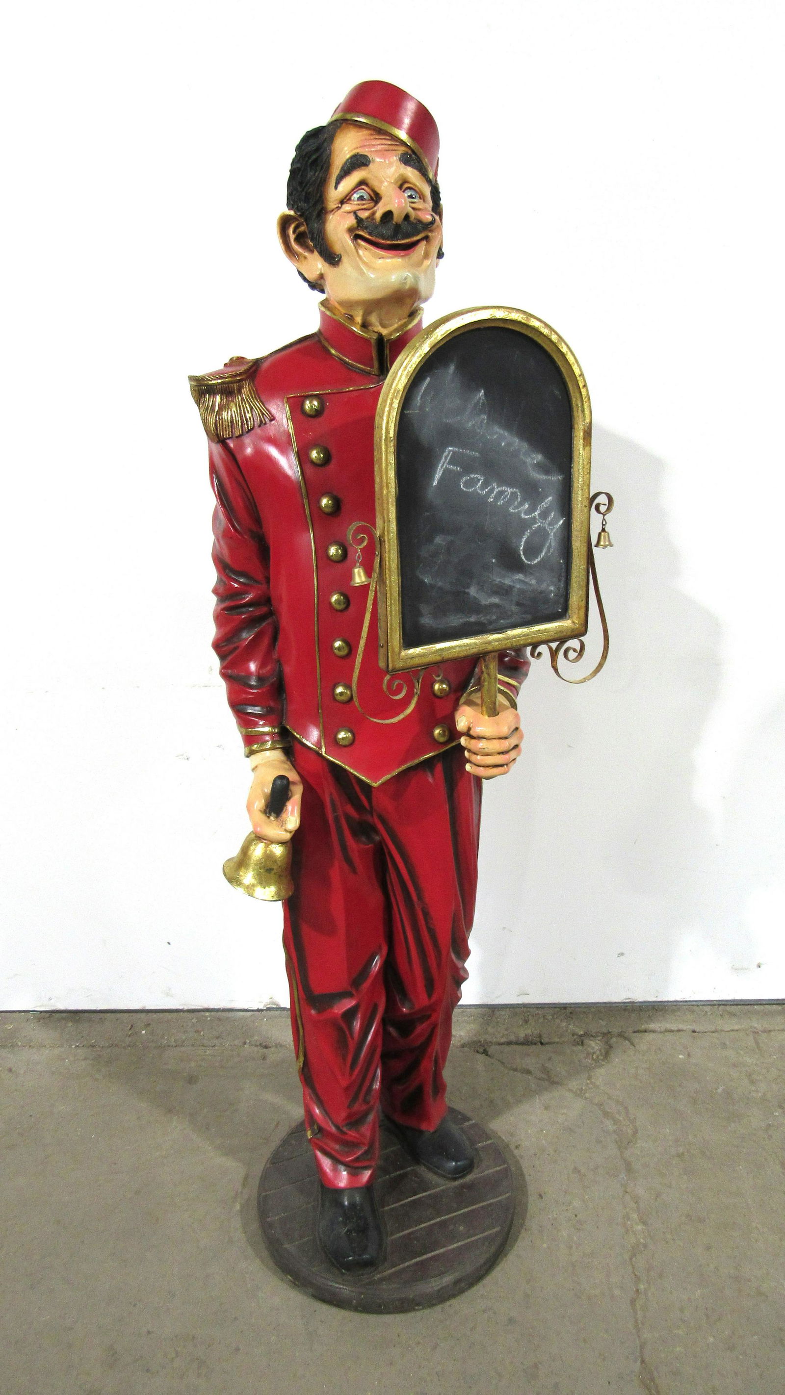 5 FT TALL Butler Statue with Chalkboard Sign (1 of 3)