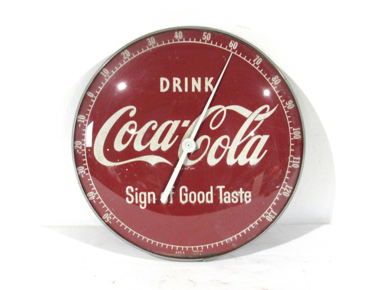 Drink Coca Cola Glass Front Thermometer (1 of 2)