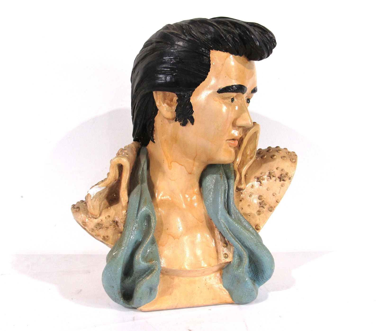 Vintage Elvis Plaster Bust (1 of 4)
