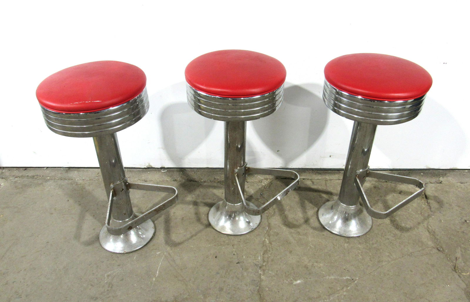 Three Chrome Barstools (1 of 2)