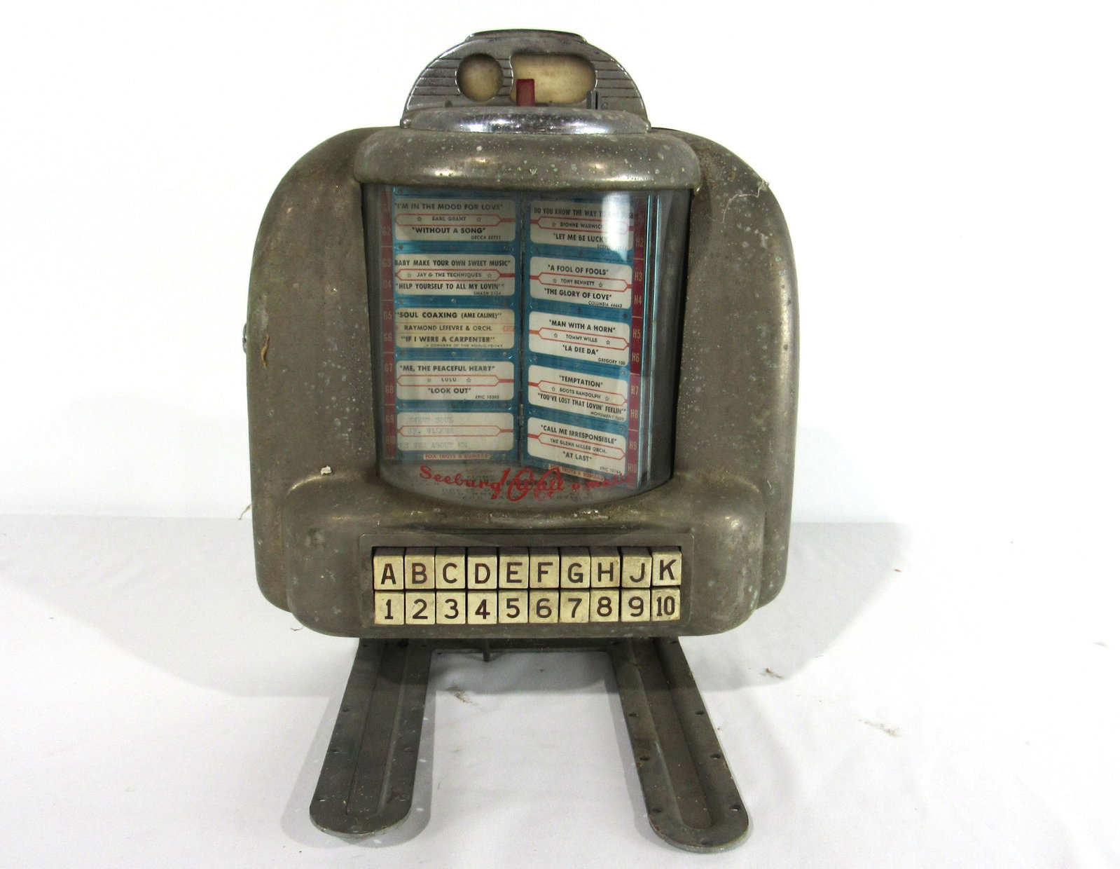 Seeburg 3W1 Coin Operated Wallbox: Seeburg 3W1 Coin Operated Wallbox on Bracket. This item requires third party shipping or pickup arrangements to be made. Dimensions: 15 x 12 x 9
