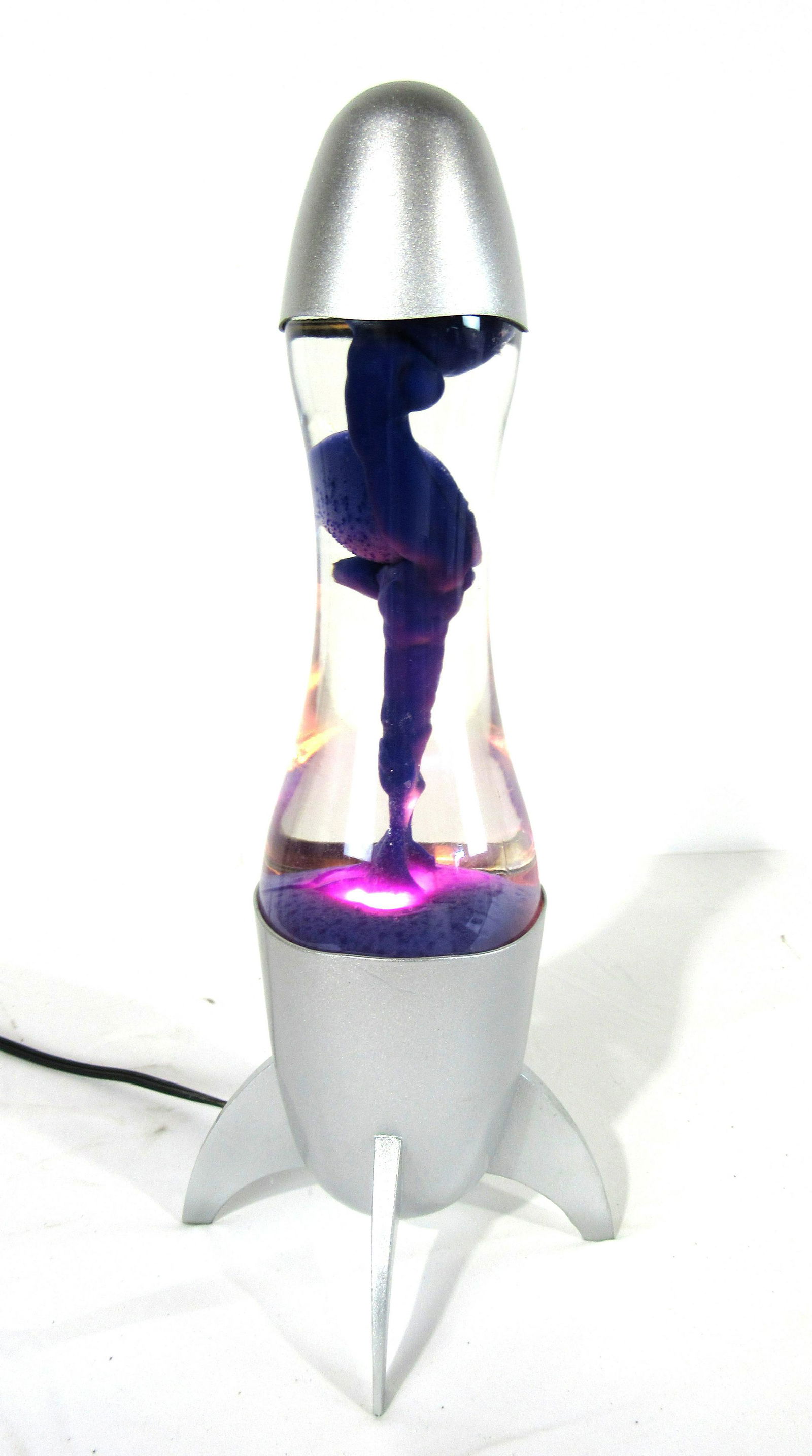 Purple Rocket Ship Lava Lamp (1 of 1)