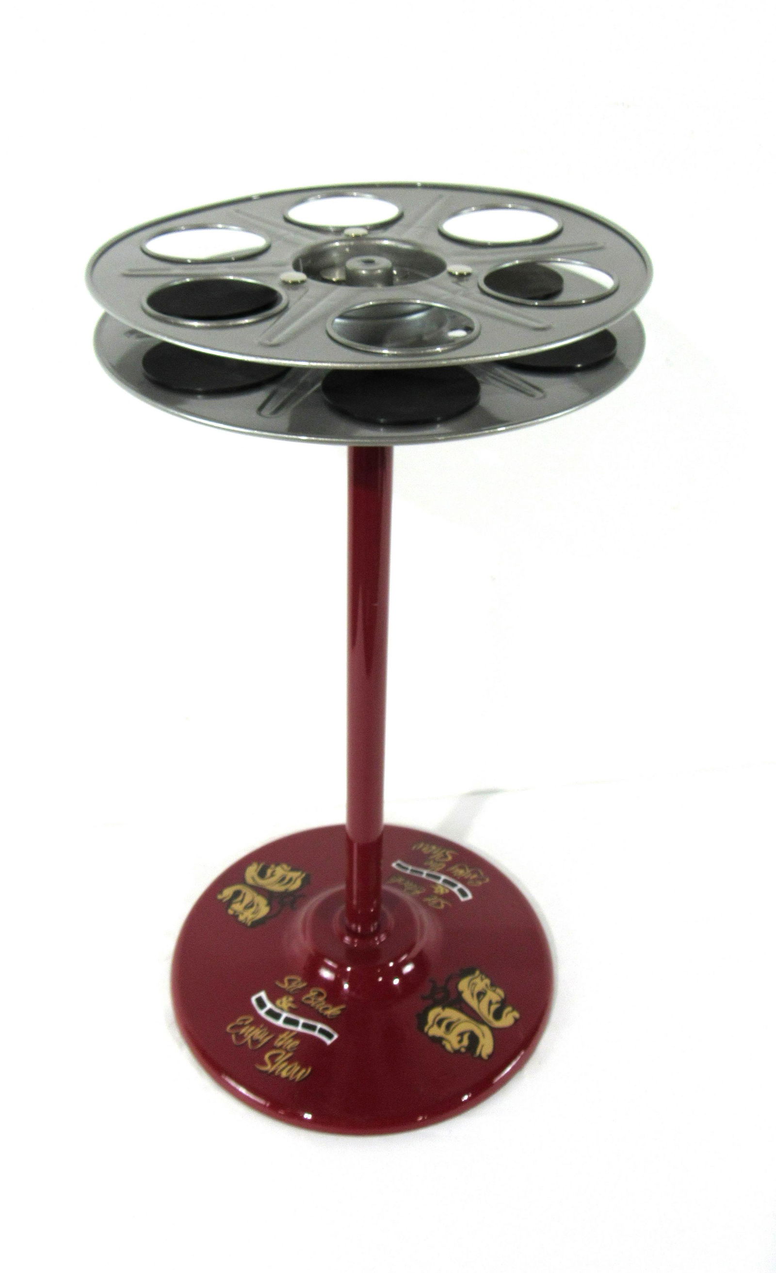 Restored Movie Reel Drink Stand for Home Theater (1 of 3)
