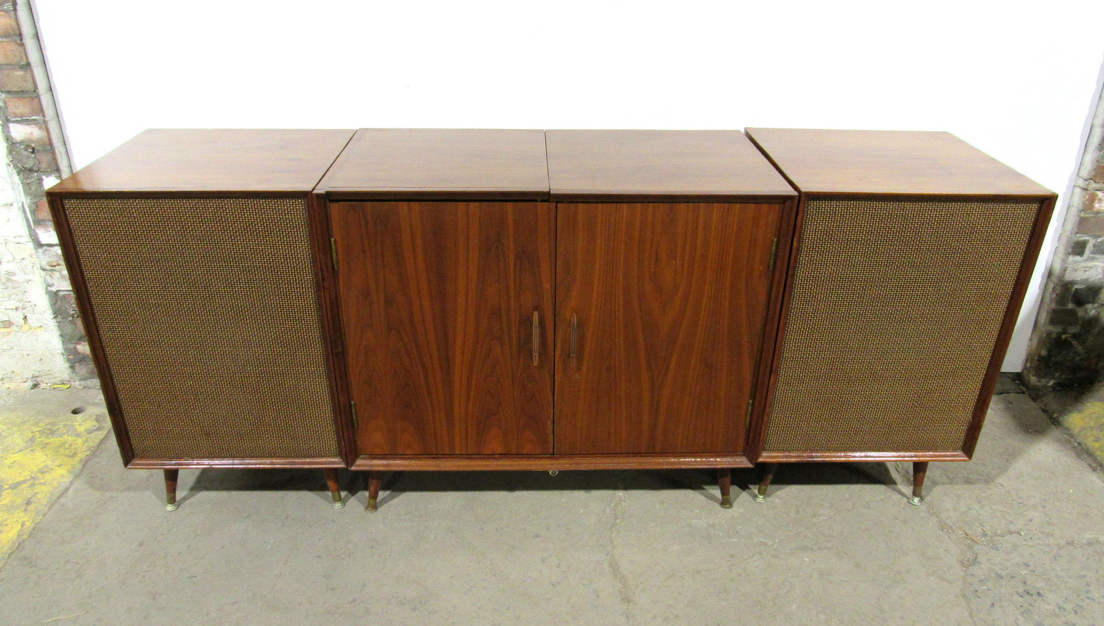 Mid Century Garrard Record Player With Speakers (1 of 9)