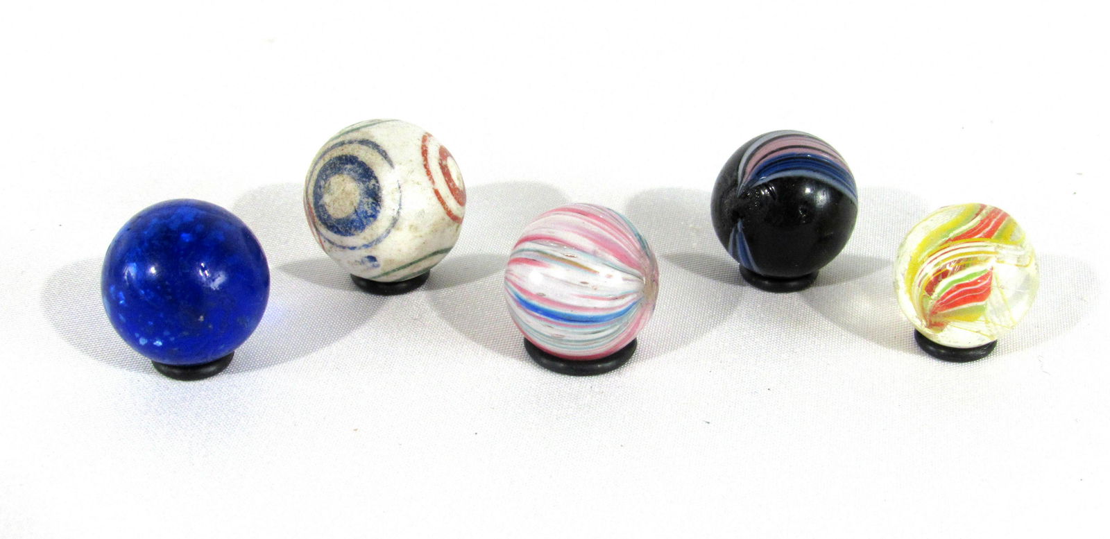 5 Assorted Antique German Handmade Marbles (1 of 2)