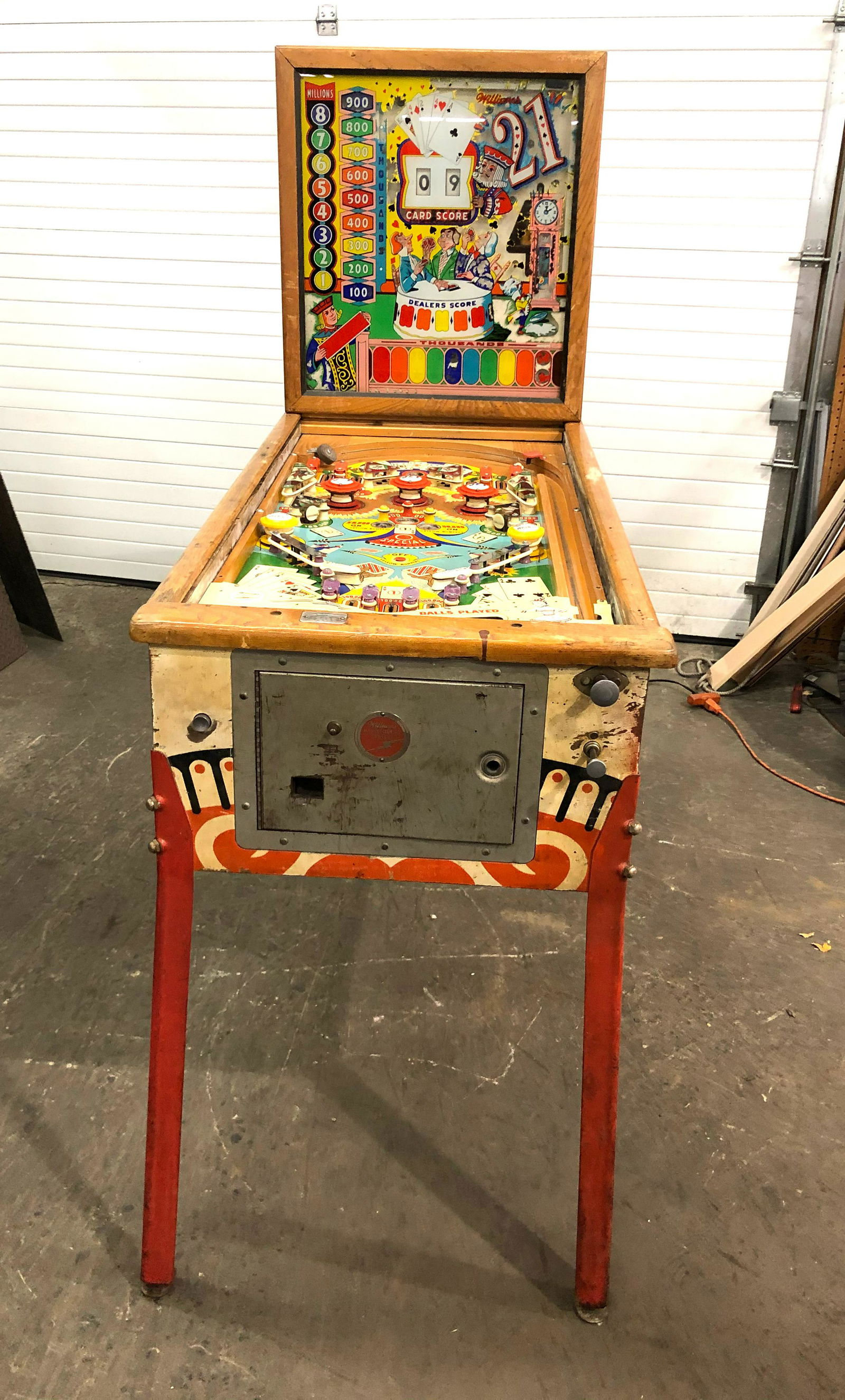 Williams 21 Coin Operated Woodrail Pinball (1 of 5)