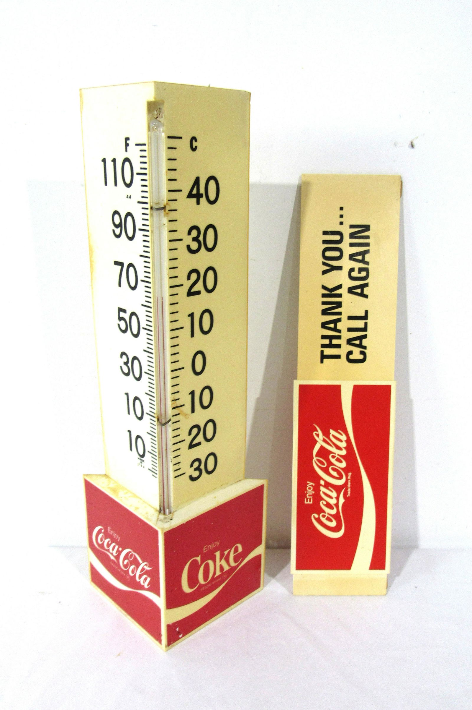 Coca Cola Thermometer and Store Open/Close Sign (1 of 2)