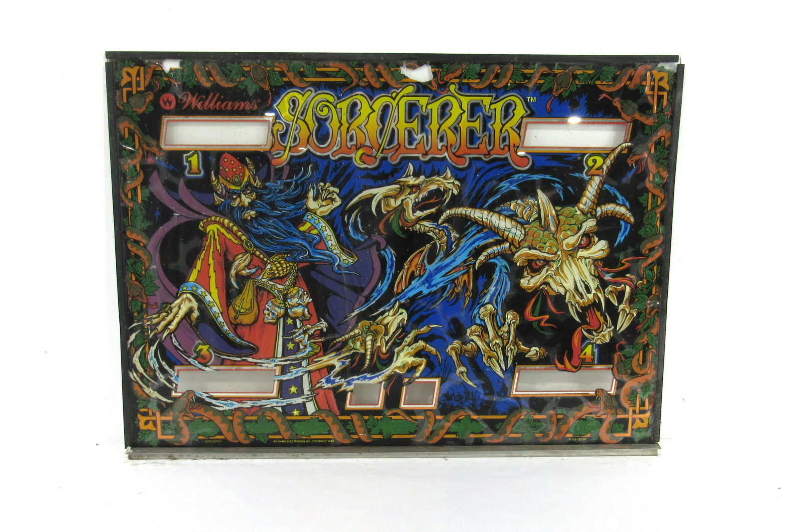 Williams Sorcerer Pinball Backglass (1 of 2)