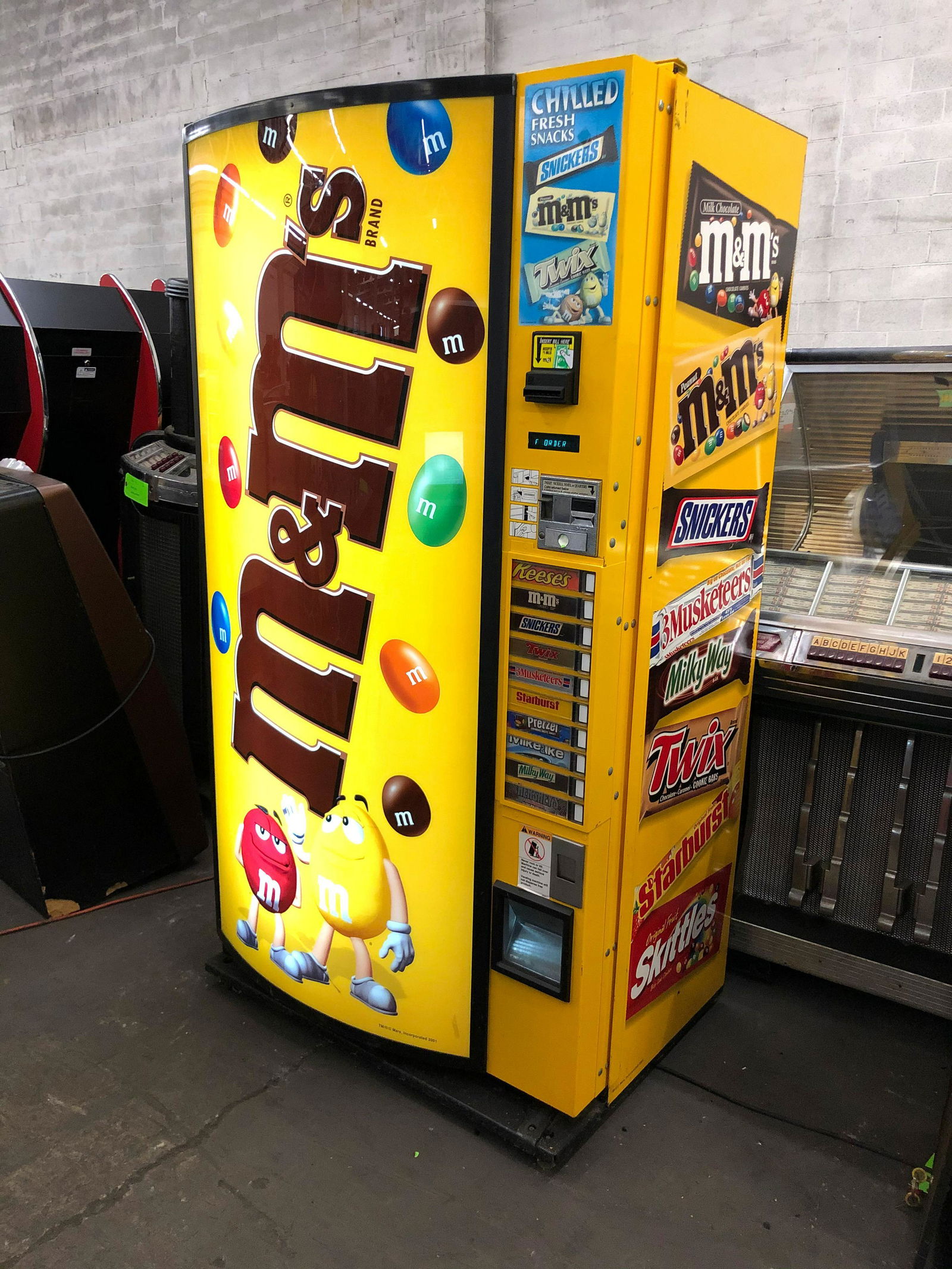 M&M Themed Coin Operated Candy Vending Machine (1 of 2)
