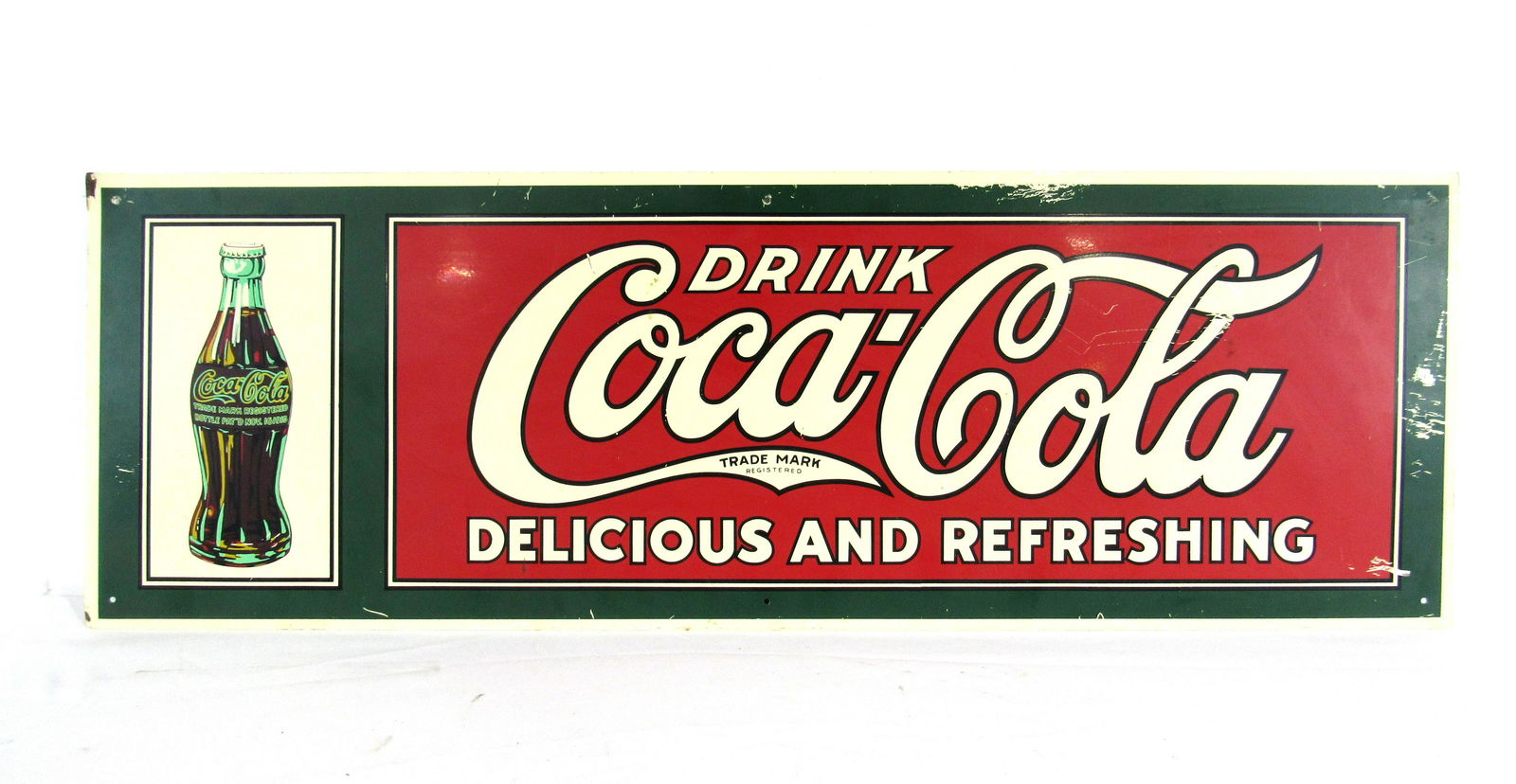 Drink Coca Cola Metal Advertising Sign (1 of 2)