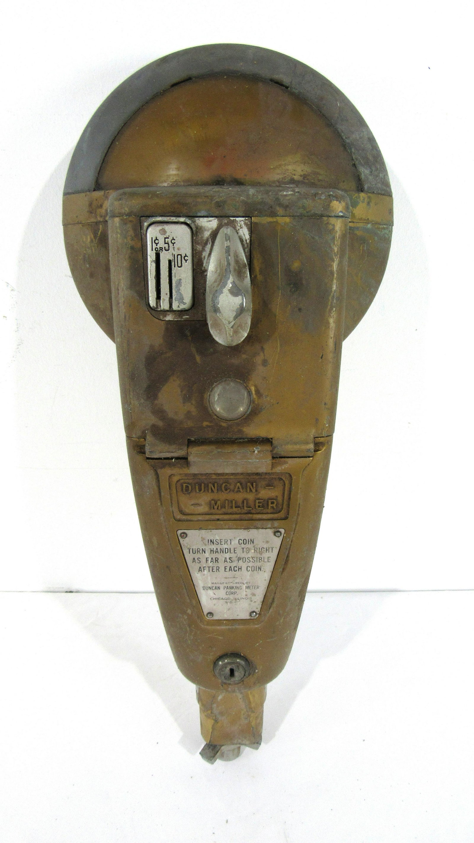 Duncan Miller Coin Operated Parking Meter, Lot 2: Duncan Miller Coin Operated Parking Meter, Lot 2. In-house shipping available. Dimensions: 19 x 8 x 6
