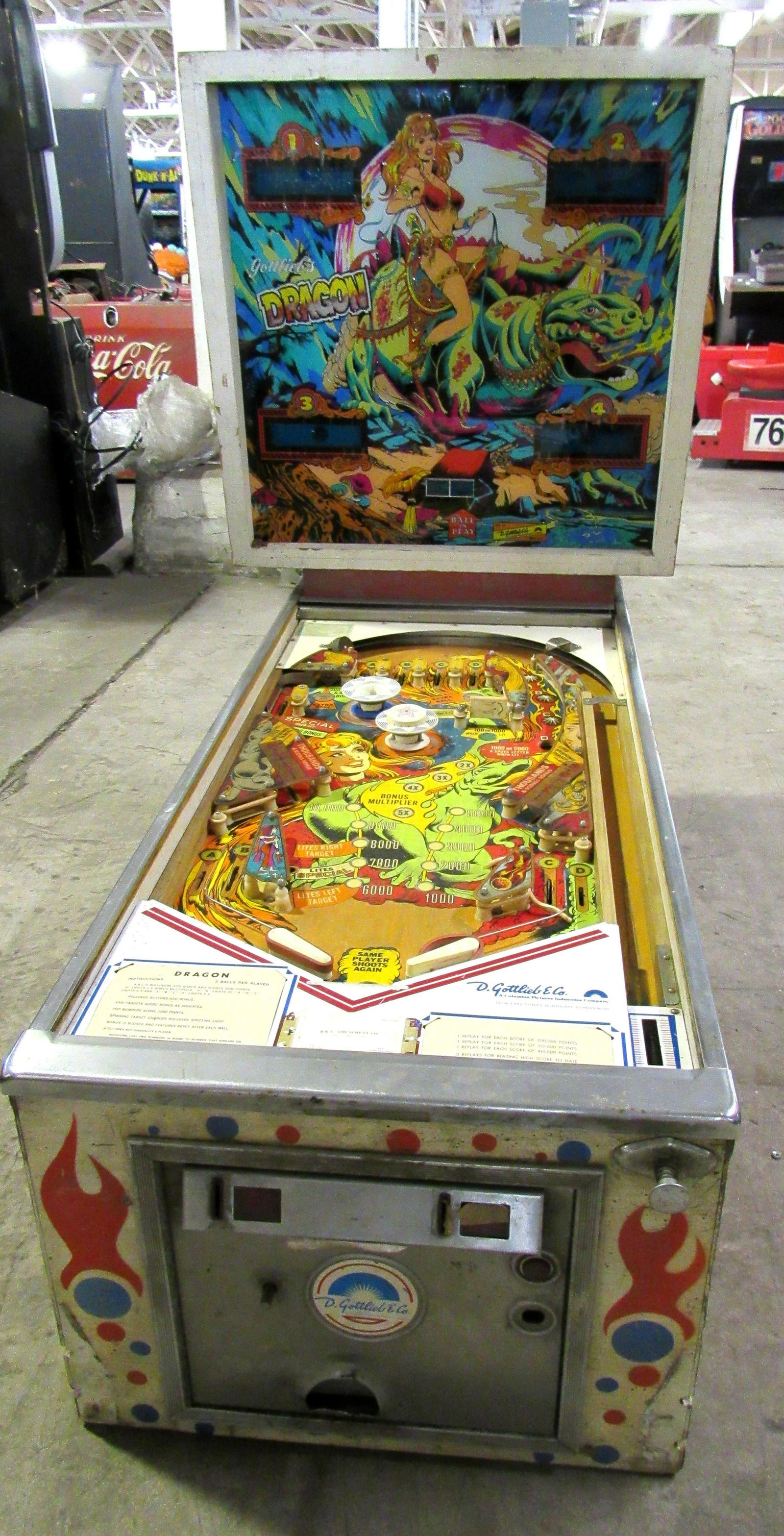 Gottlieb Dragon Pinball Machine (1 of 7)
