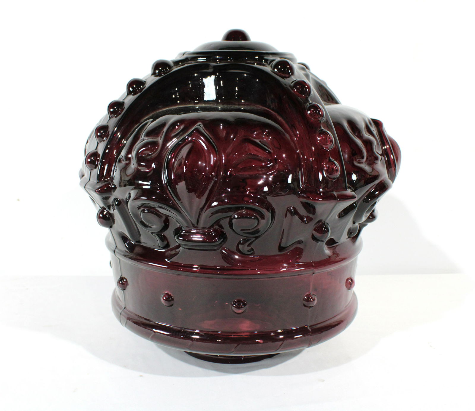 Red Crown Gasoline Amethyst Gas Pump Globe (1 of 4)