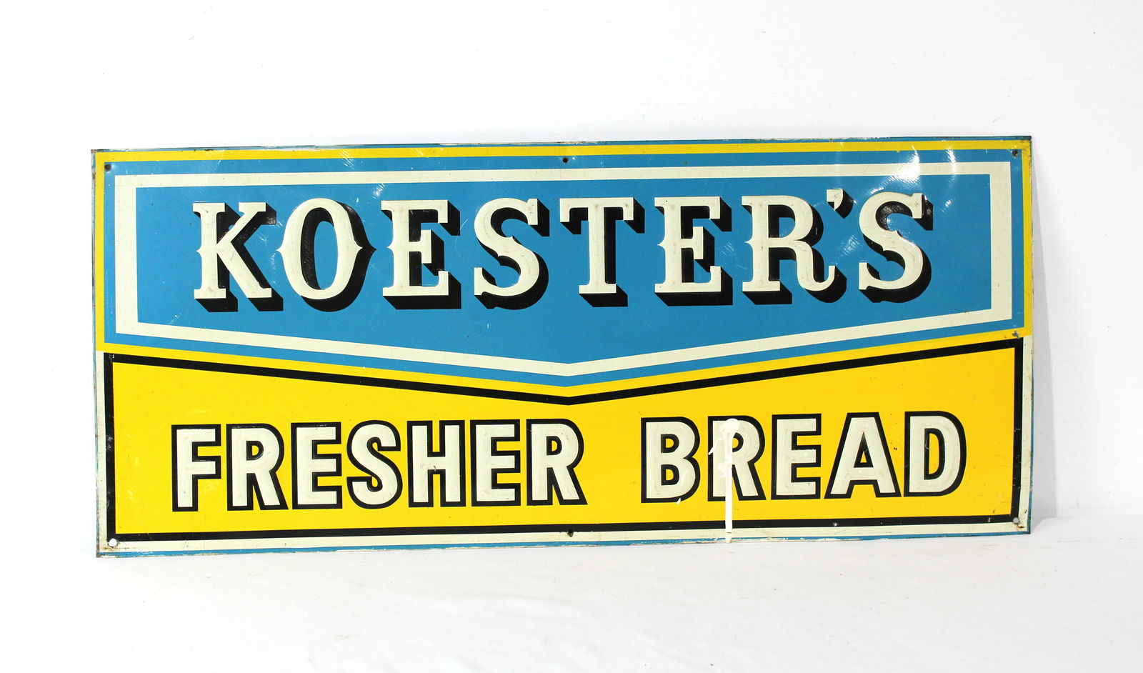 Koester's Bread Embossed Advertising Sign (1 of 2)