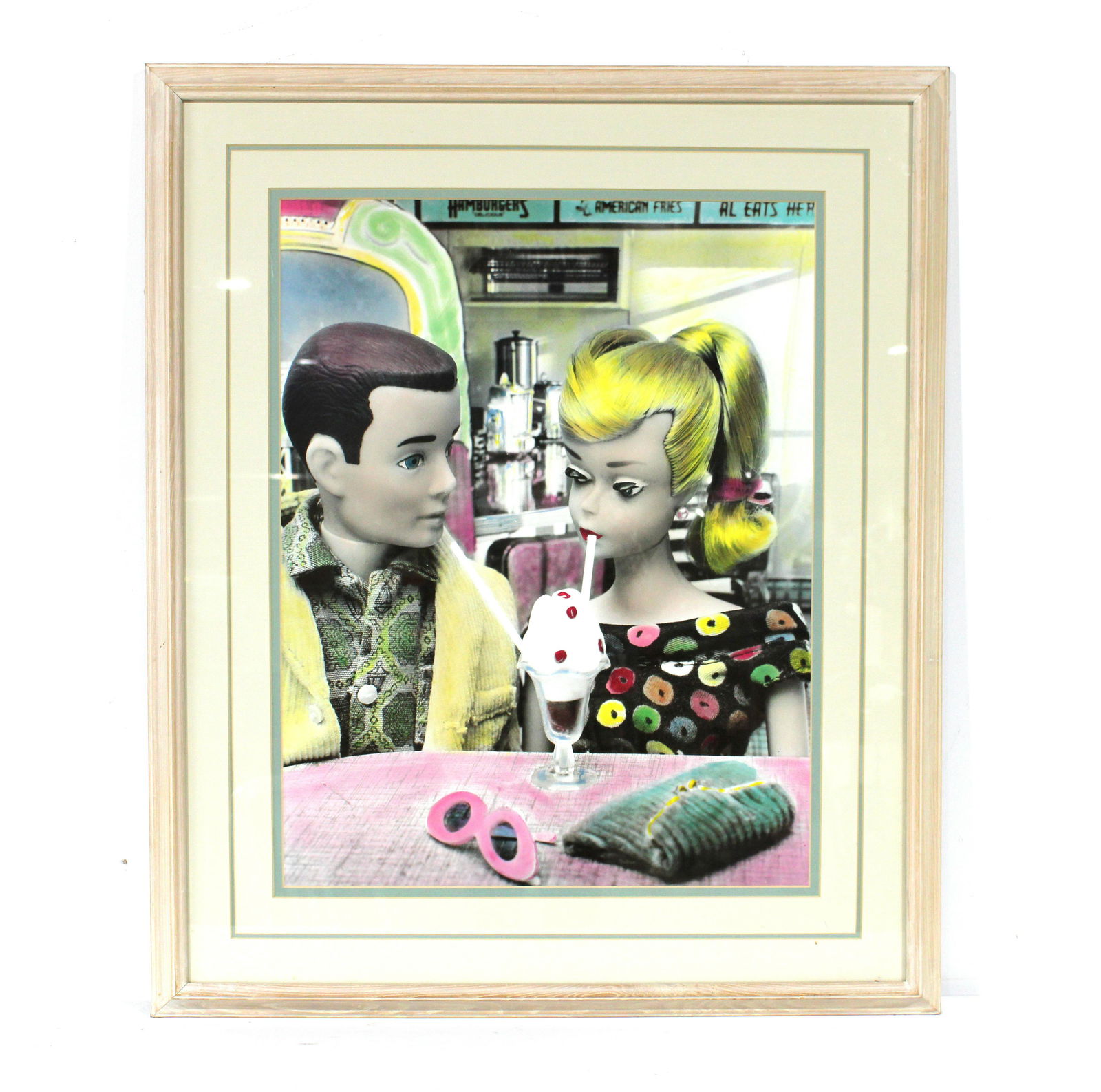 Barbie Soda Fountain 50s Retro Print with Jukebox (1 of 1)