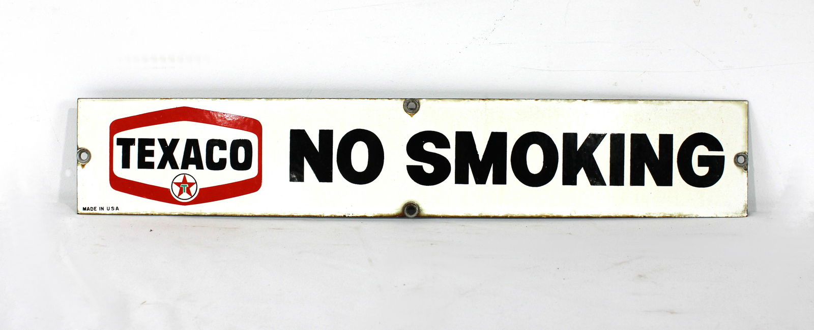 Texaco No Smoking Porcelain Sign (1 of 3)