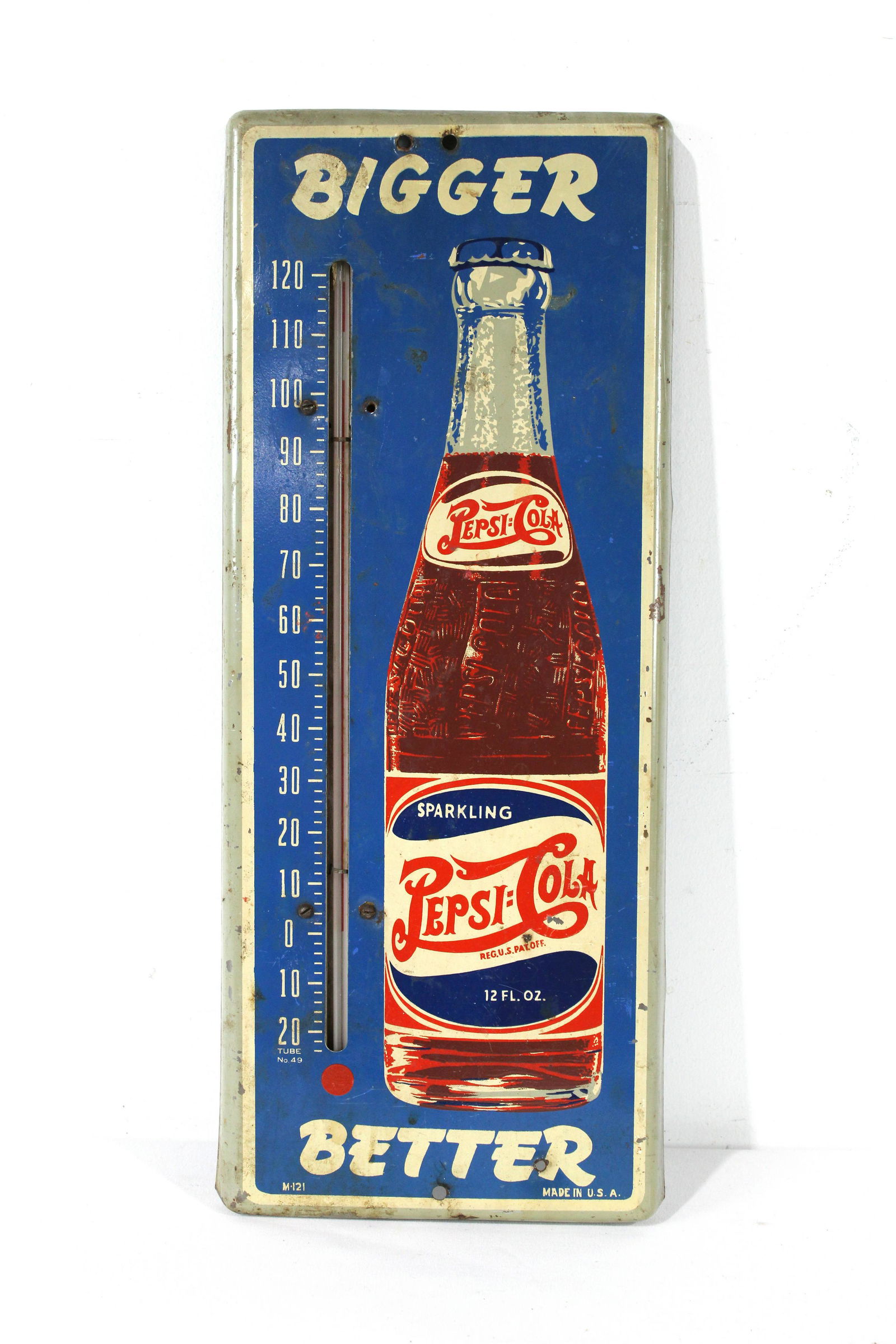 Pepsi Two Dot Advertising Thermometer (1 of 3)