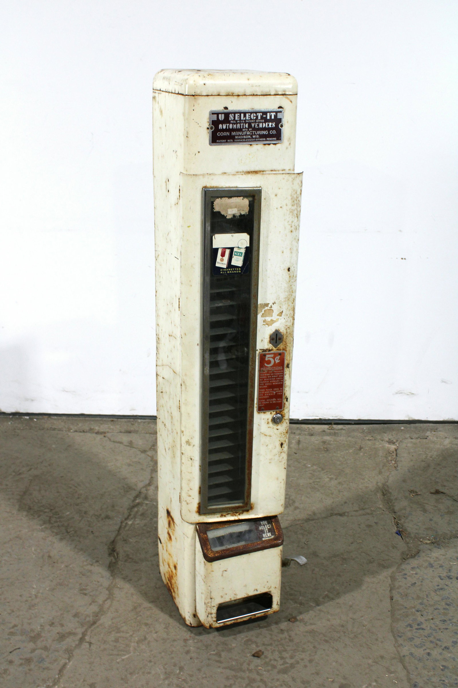 U-Select-It Coin Operated 5 Cent Vendor (1 of 3)