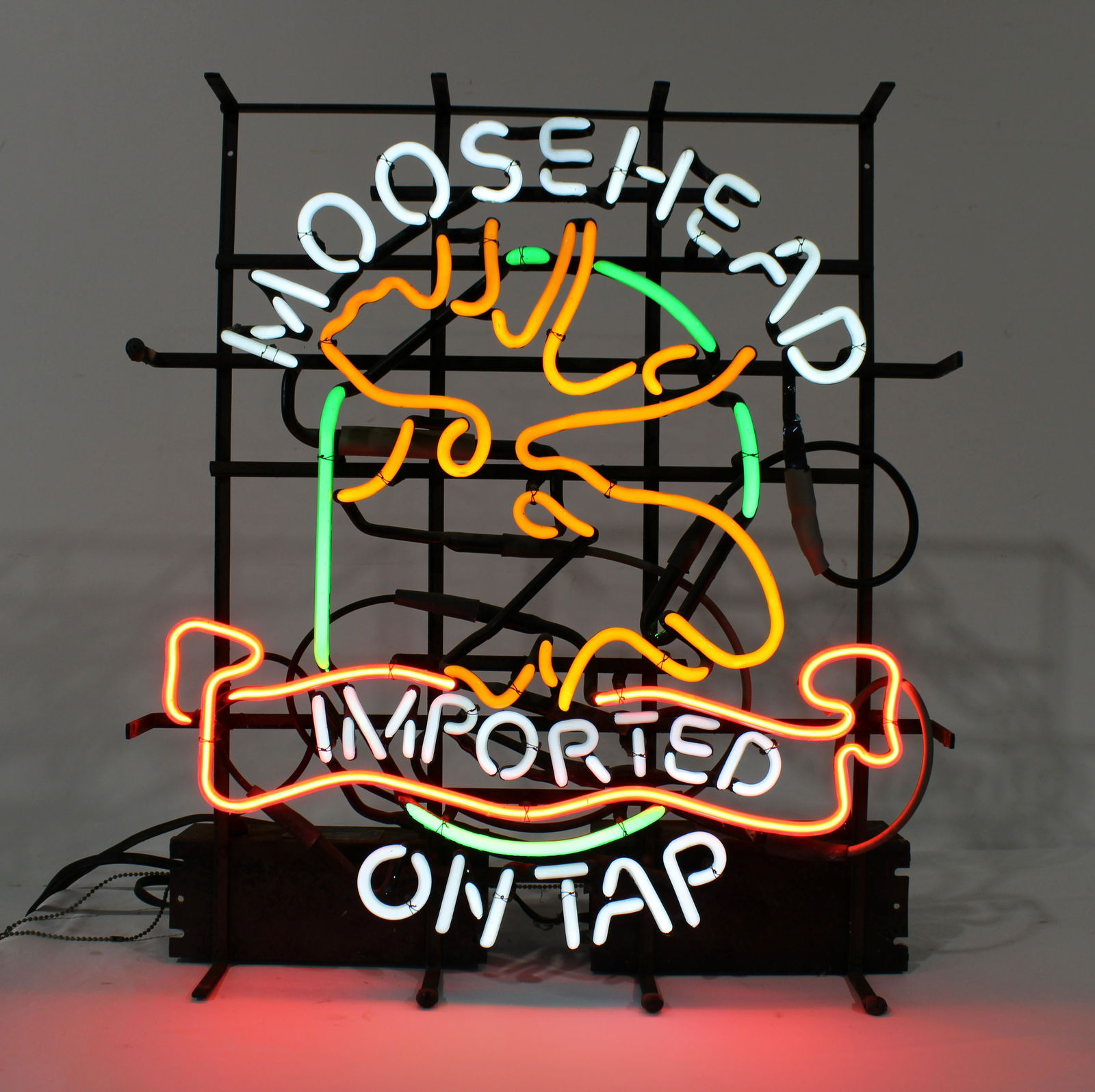 Moosehead Imported Beer On Tap Light Up Neon Sign (1 of 2)