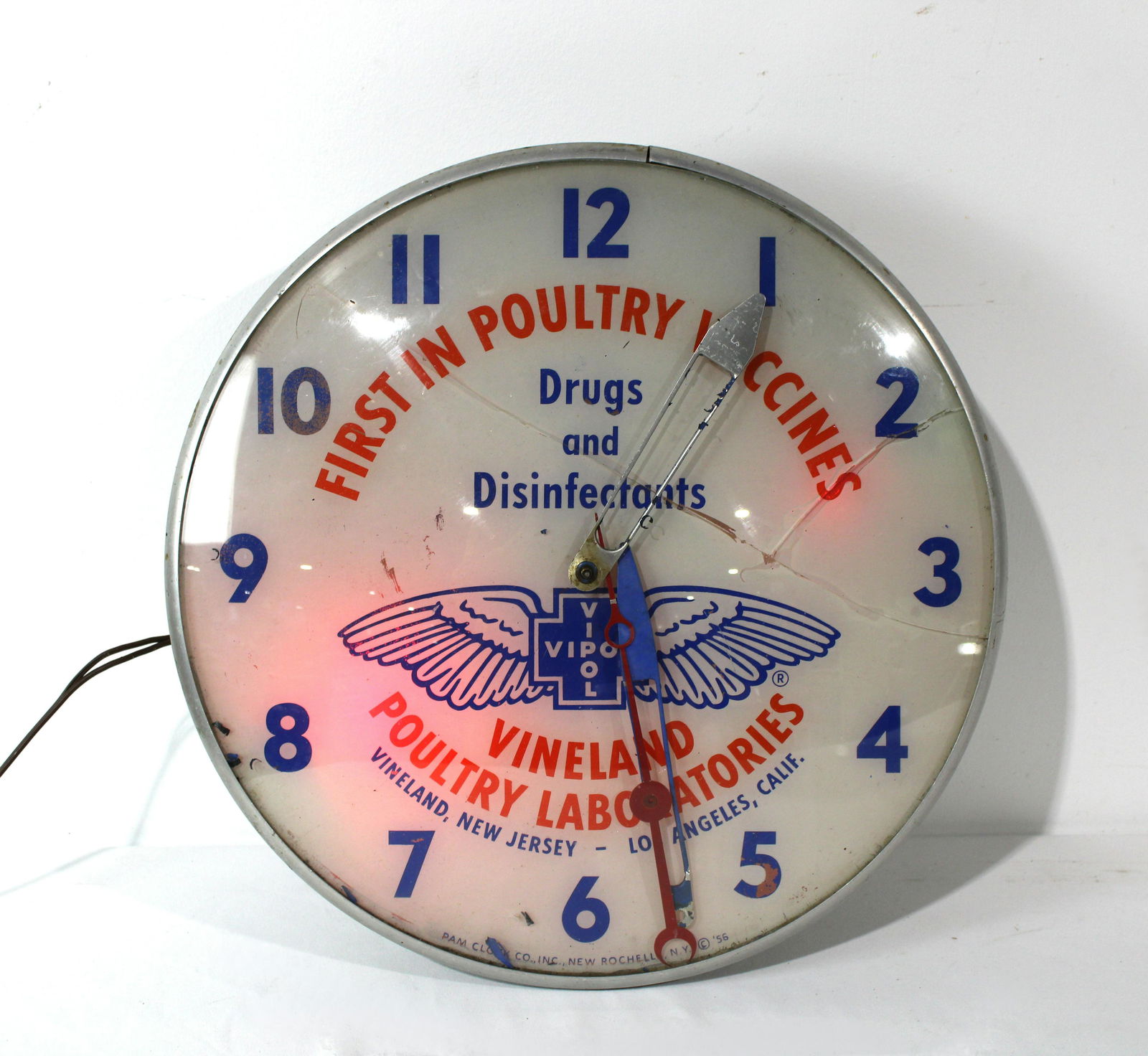 1950s Pam Clock for Vineland Poultry Laboratories (1 of 3)