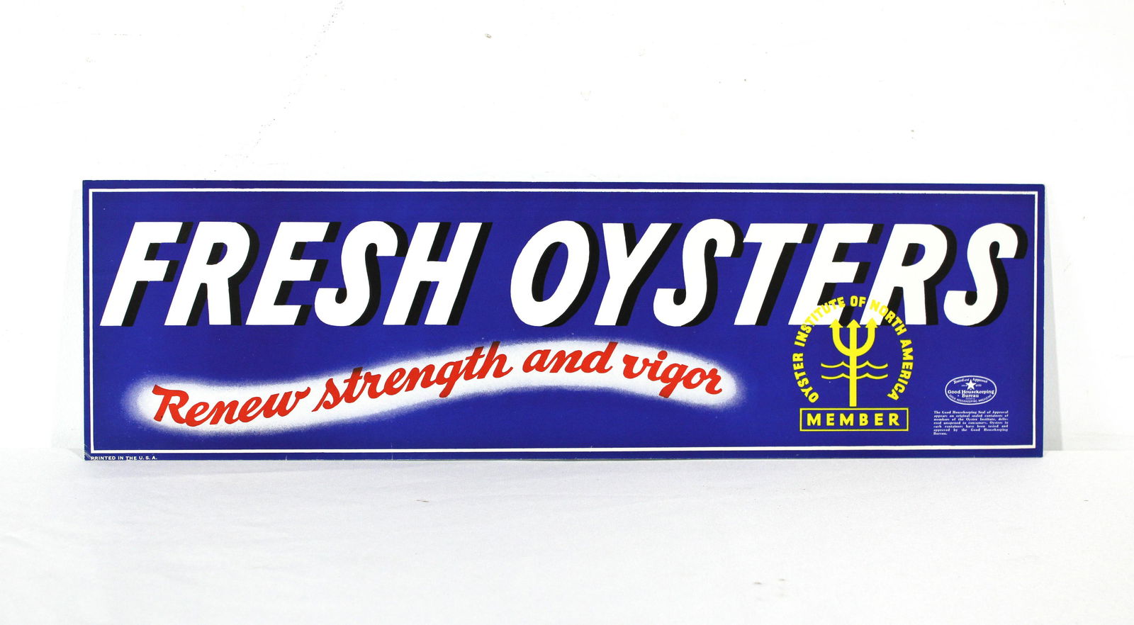 Fresh Oysters Advertising Sign (1 of 1)