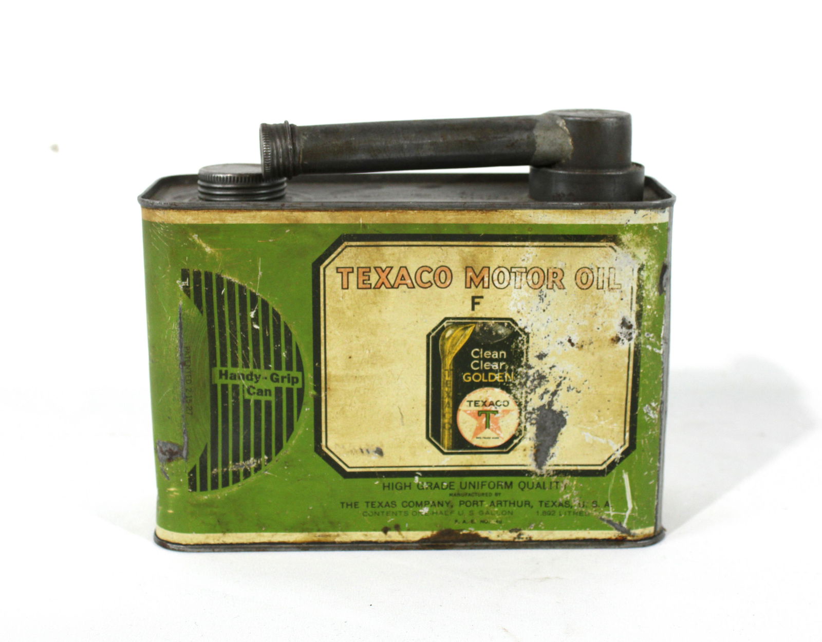 Texaco Motor Oil 1/2 Gallon Can (1 of 2)