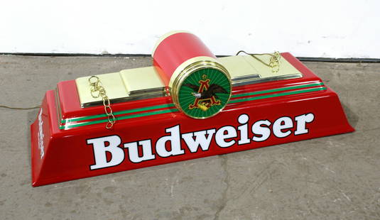 Budweiser Pool Table Light: Budweiser Pool Table Light. This item requires third party shipping or pickup arrangements to be made. Dimensions: 13 x 45 x 17