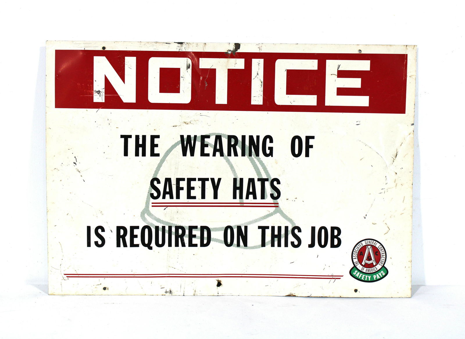 Notice Hard Hats Construction Sign (1 of 2)