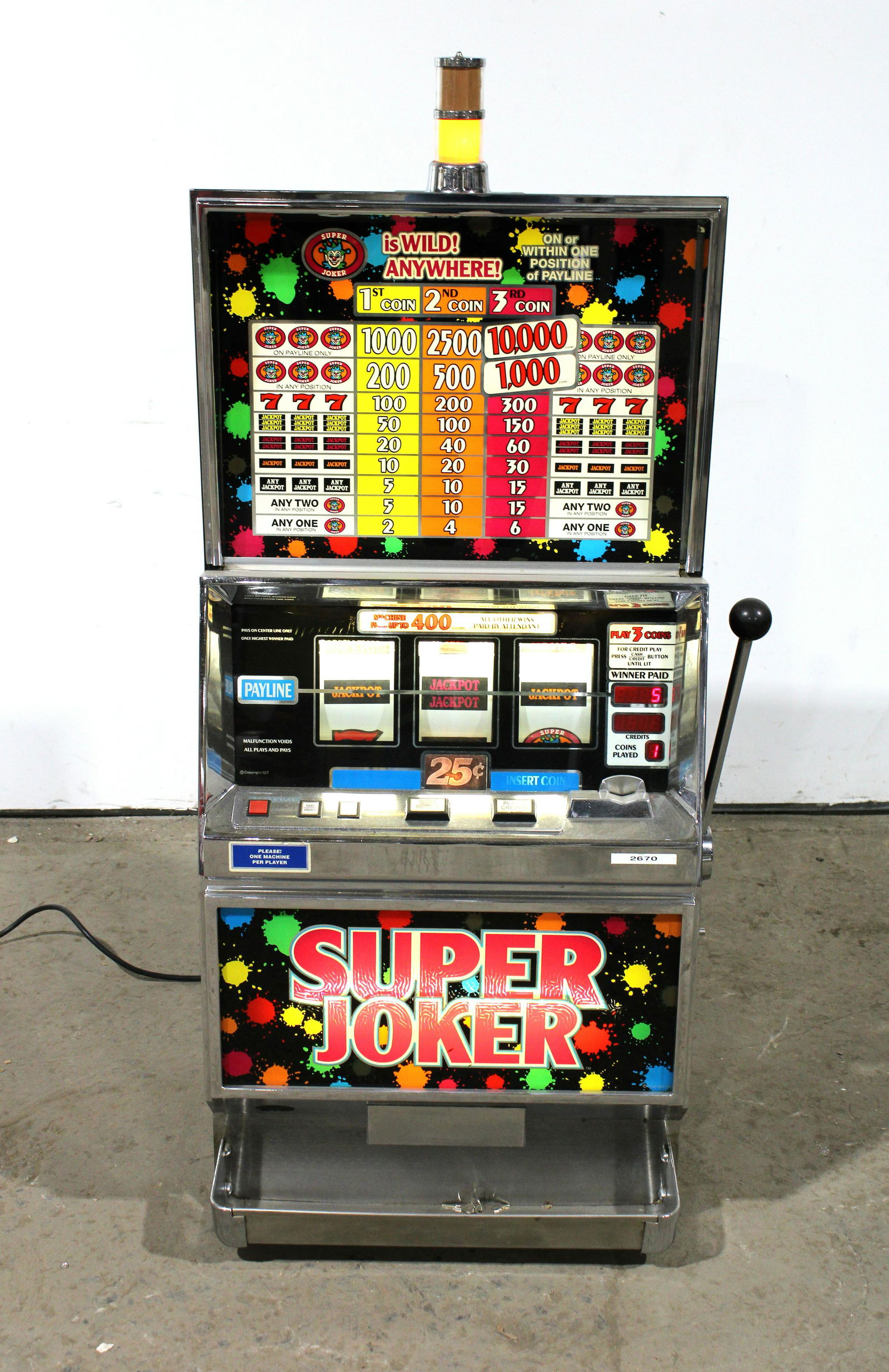 IGT Super Joker Slot Machine (1 of 3)
