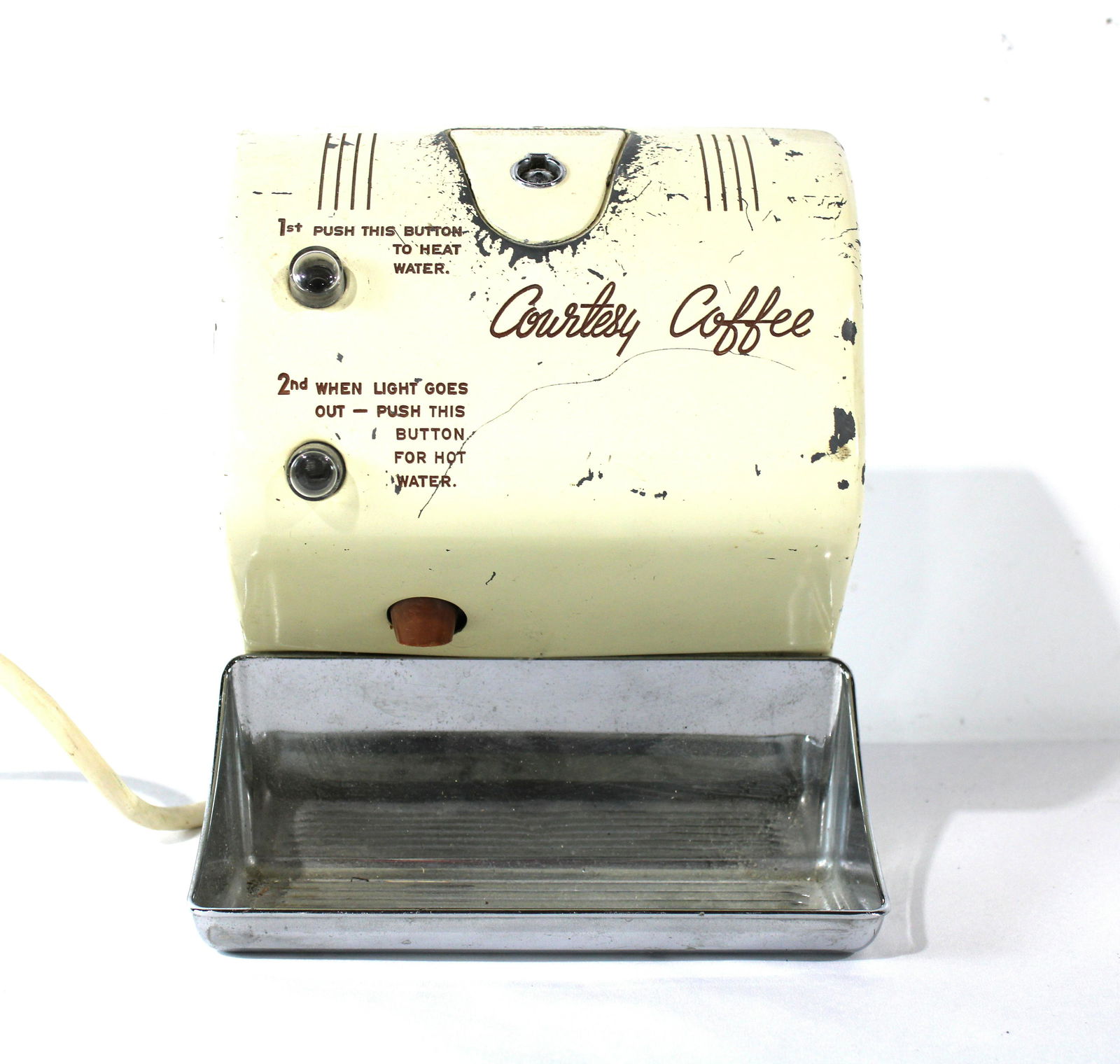 Vintage Motel Courtesy Coffee Maker (1 of 2)