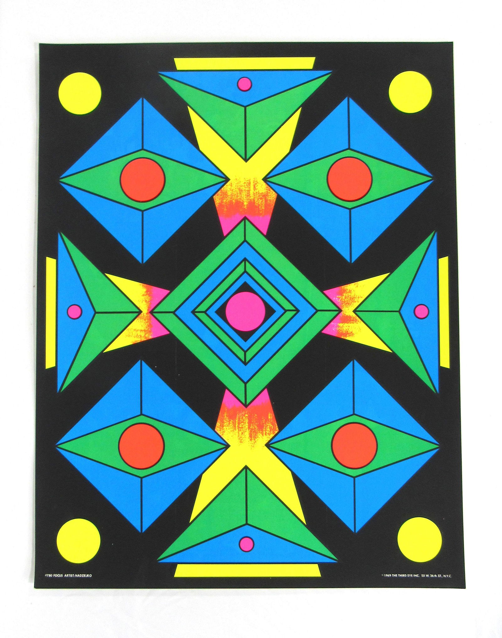 1969 Third Eye "Focus" Blacklight Poster (1 of 3)